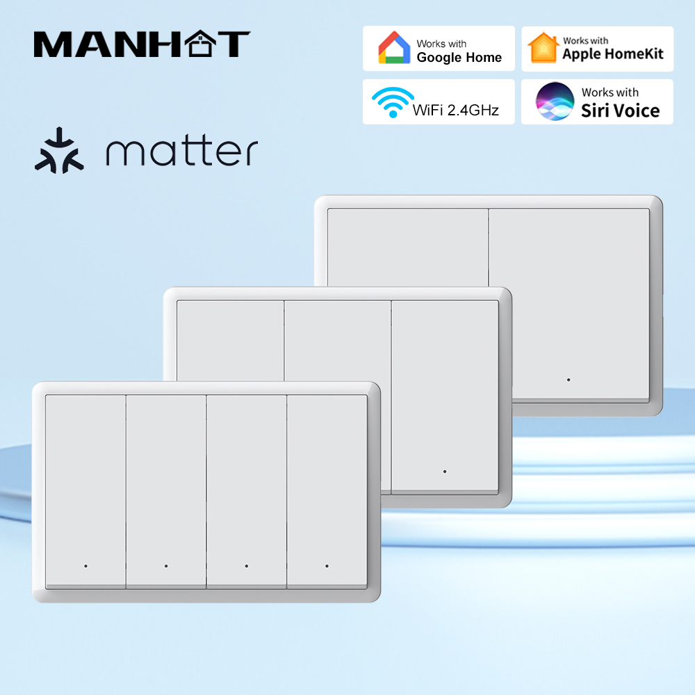 Smart Home Google - WiFi Smart Push Button Wall Switch,