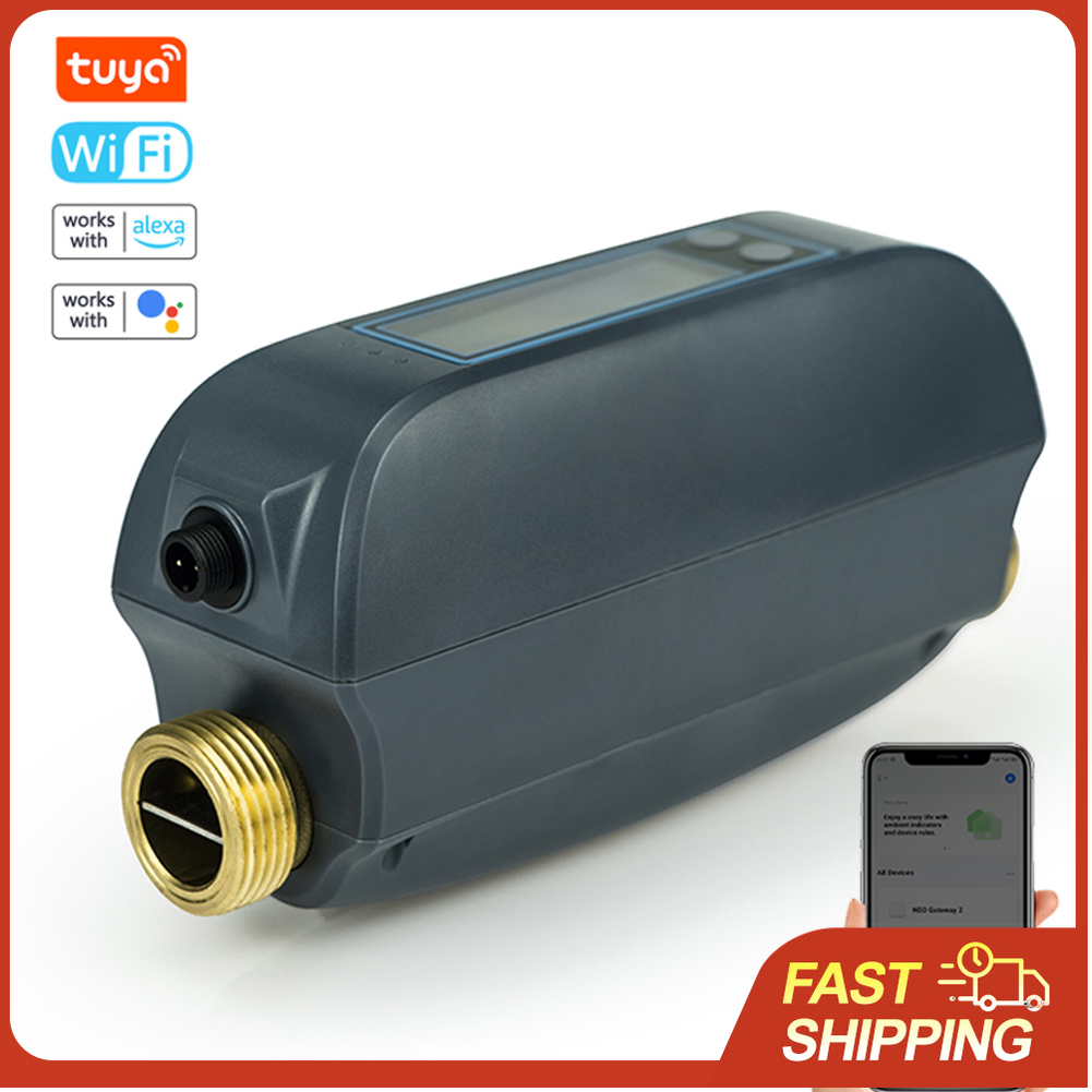 Smart Home Google - Tuya WiFi Smart Watervalve Dual-Band Flowrate