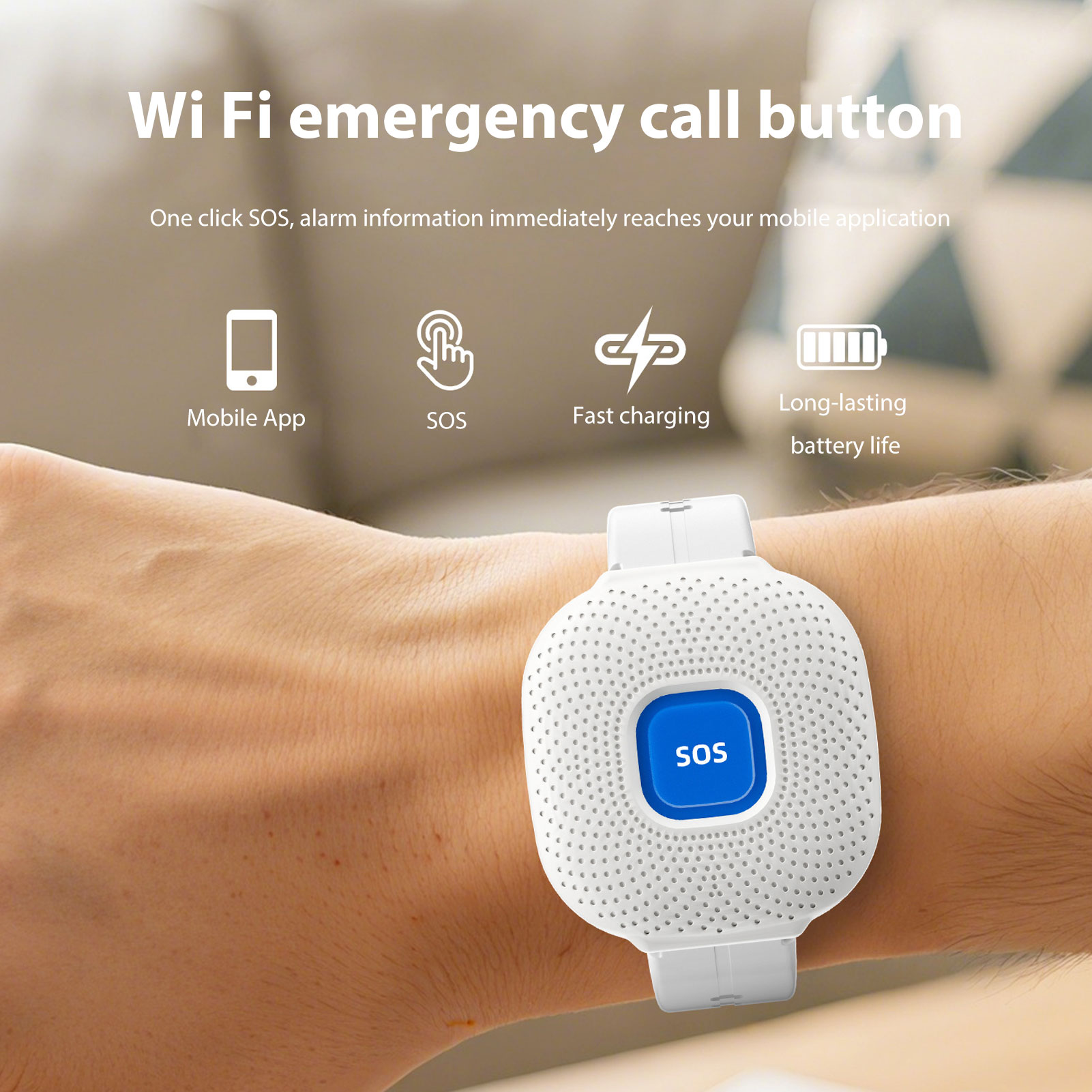 Wireless Pager Call Button WiF - Smart Elderly Home review and price