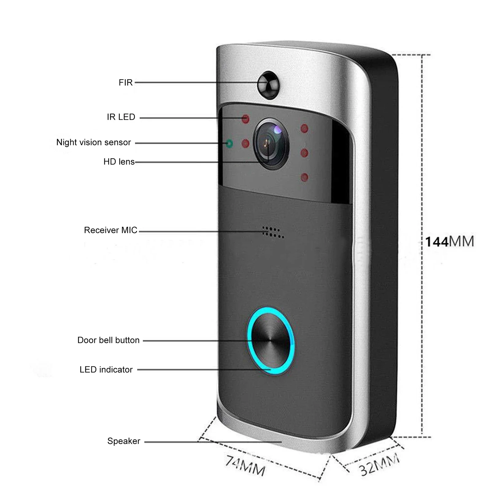 2026 NEW V5 Video Door Bell Wi - Smart Home Video Doorphone Ezviz review and price