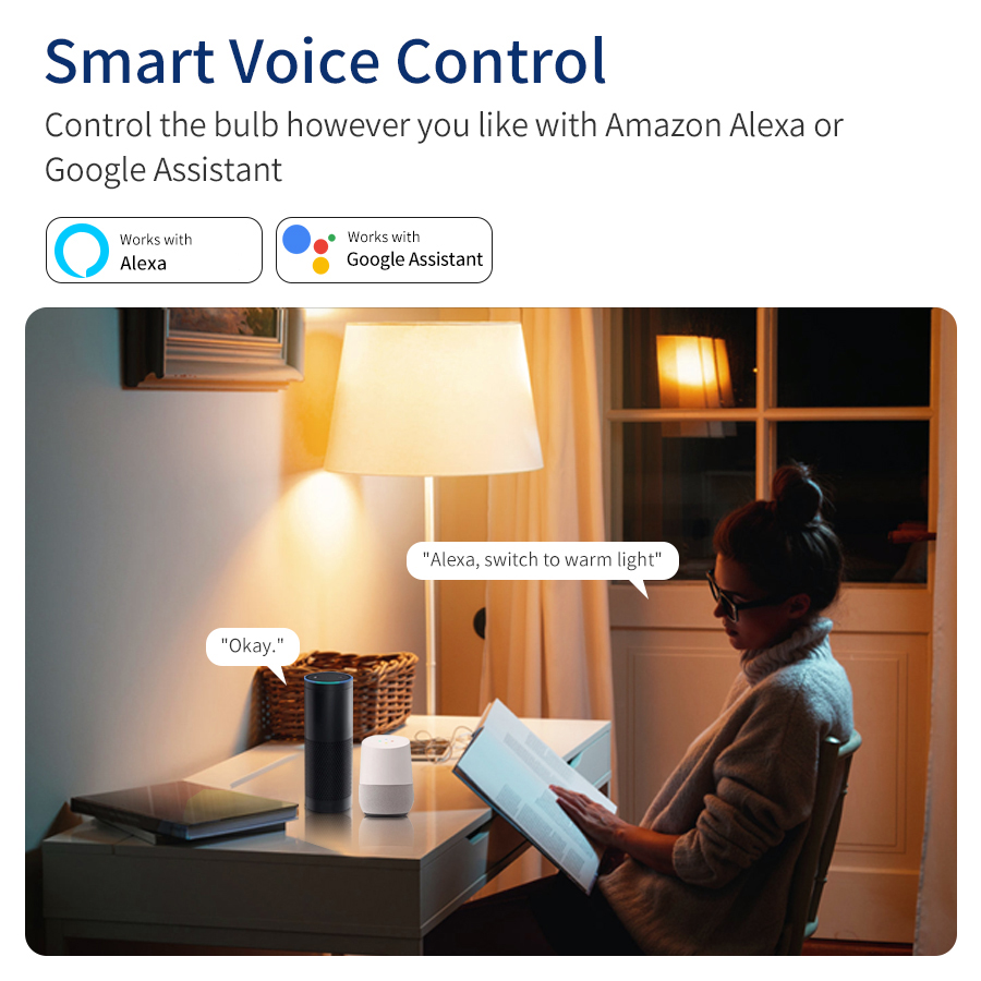220V 5W 7W 9W Tuya Smart Wi-Fi - Smart Home Google review and price