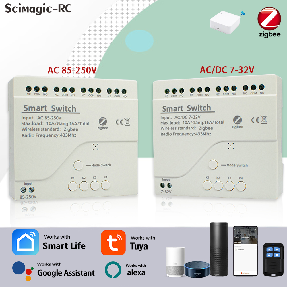 4CH Zigbee Tuya Smart Home Rel - Smart Home Google review and price
