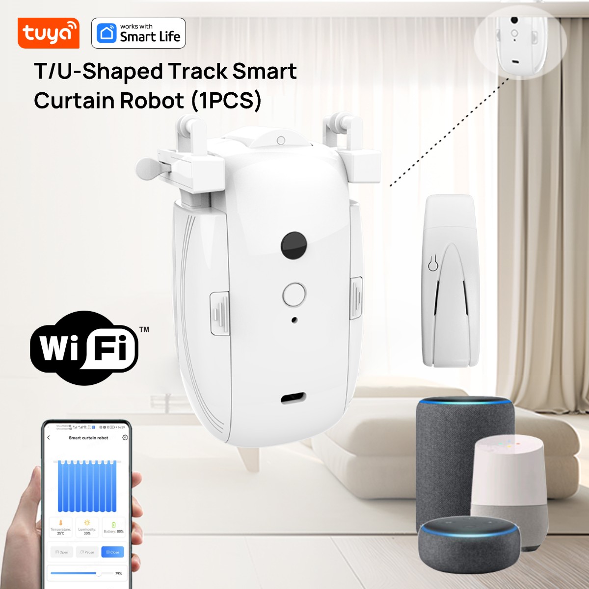 Tuya Smart WiFi Curtain Robot  - Smart Home Hub Matter review and price