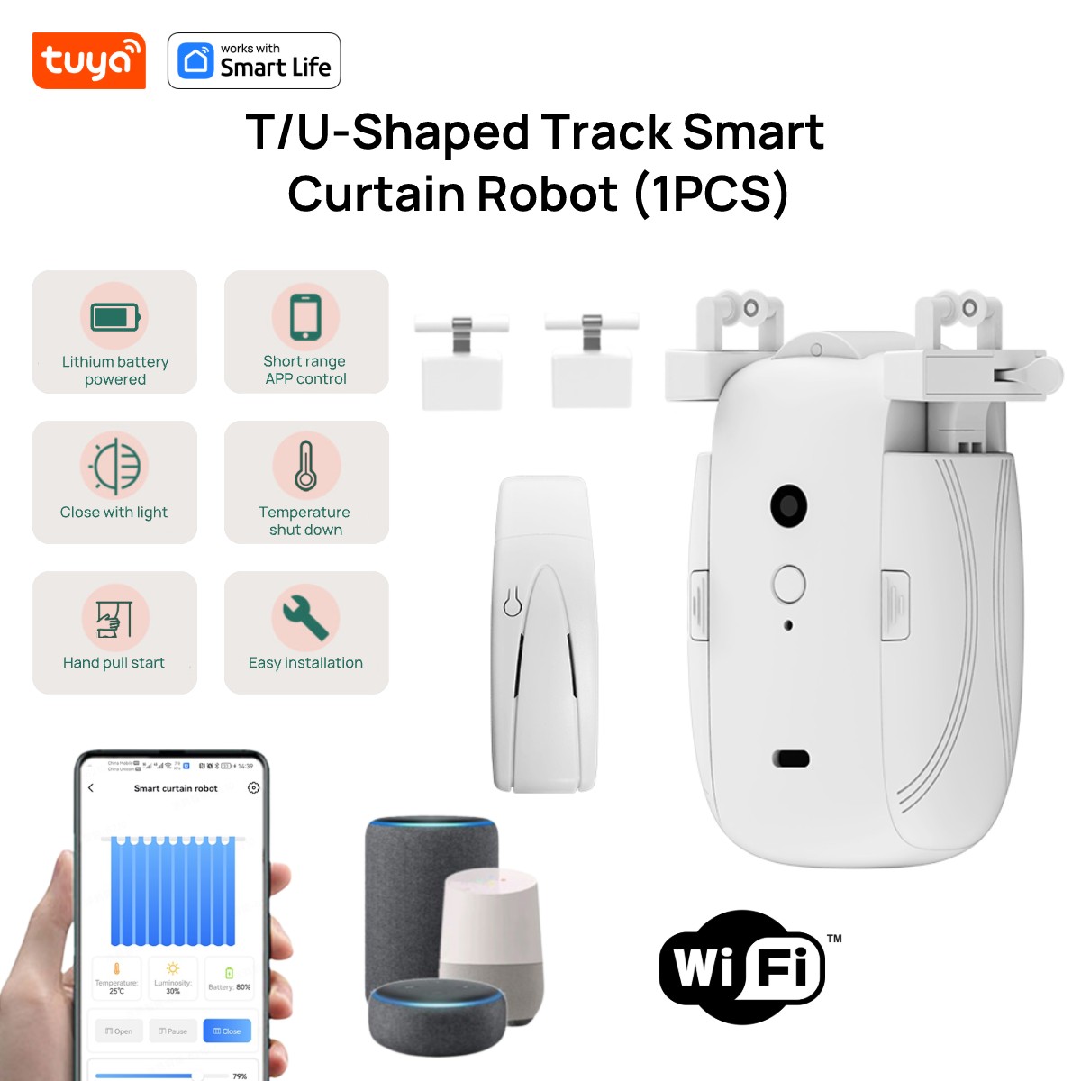 Tuya Smart WiFi Curtain Robot  - Smart Home Hub Matter review and price