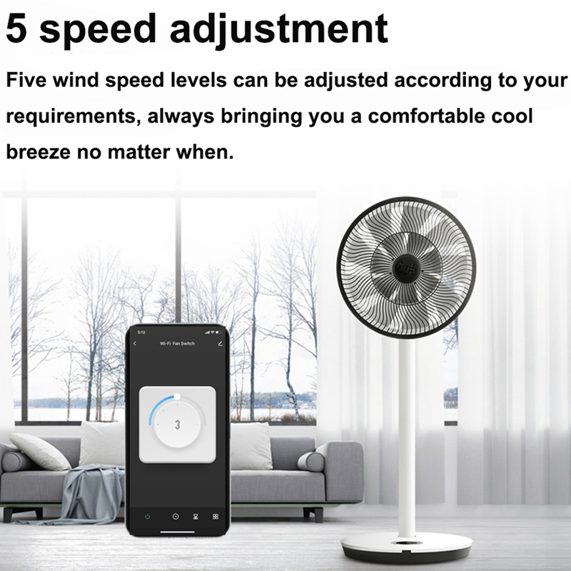 Smart Wifi Fan Switch 5 Speed  - Smart Home Wifi review and price