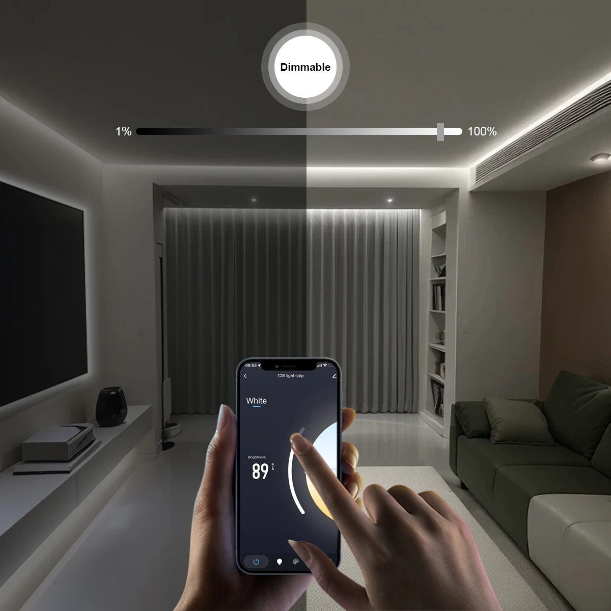 Zigbee 3.0 CCT 2700K-6500K Dim - Smart Home Hub Matter review and price