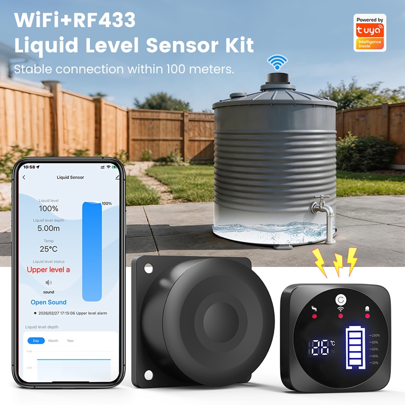 T UYA WiFi RF433 Smart Home Ul - Smart Home Water Level Sensor review and price