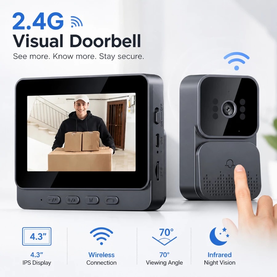  Doorbell Camera Smart Home W - Smart Home Video Doorphone Ezviz review and price