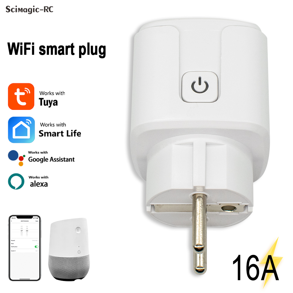 Tuya Smart Plug WiFi Socket 16 - Smart Home Google review and price