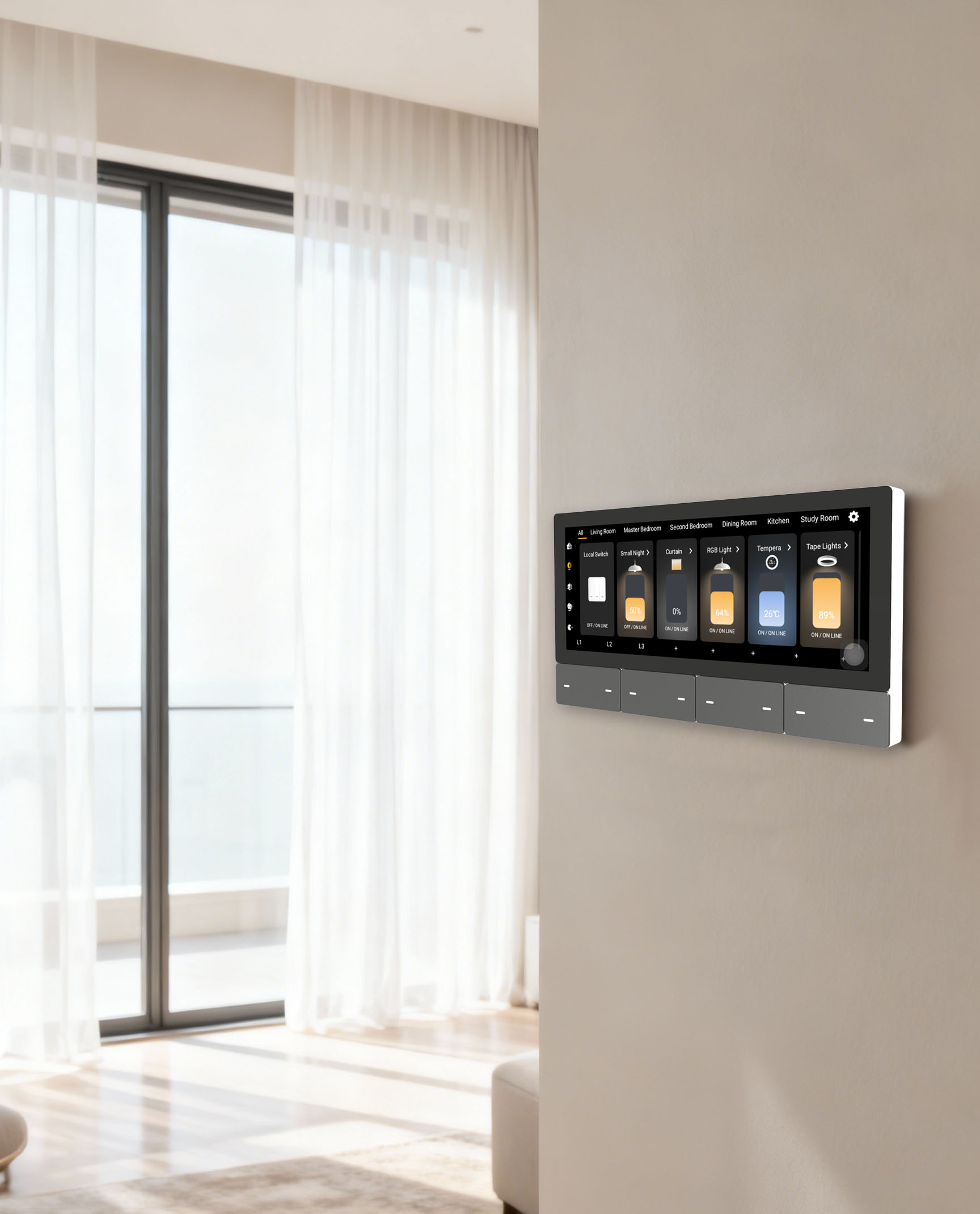 F5 Tuya UK Touch Screen Music  - Smart Home System review and price