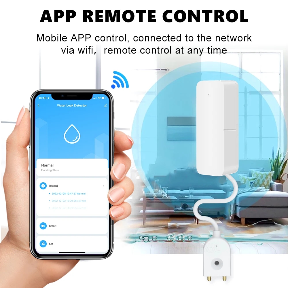 Tuya WiFi Smart Water Leak Sen - Smart Home Water Level Sensor review and price
