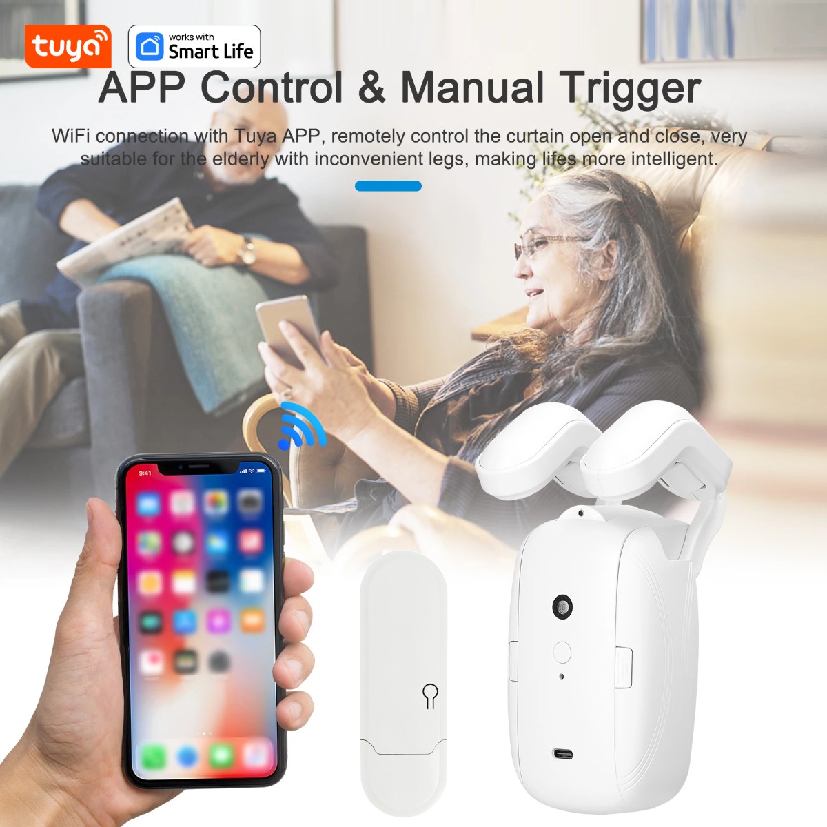 1/2PCS Tuya Smart WiFi Curtain - Smart Home Hub Matter review and price