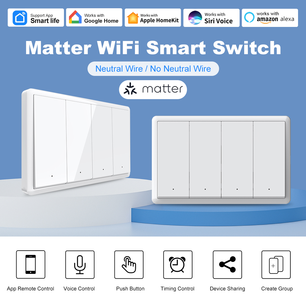 WiFi Smart Push Button Wall Sw - Smart Home Google review and price