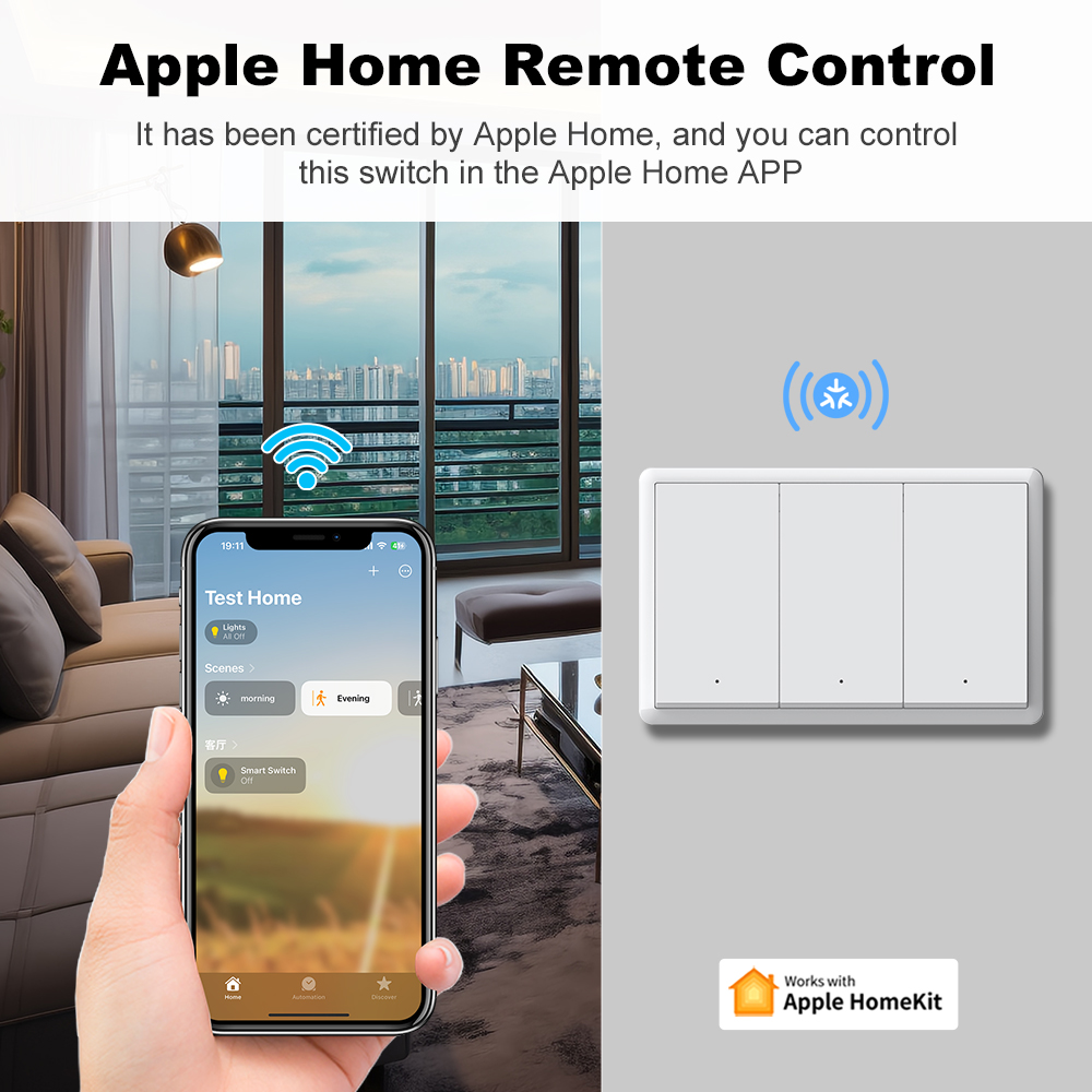 WiFi Smart Push Button Wall Sw - Smart Home Google review and price