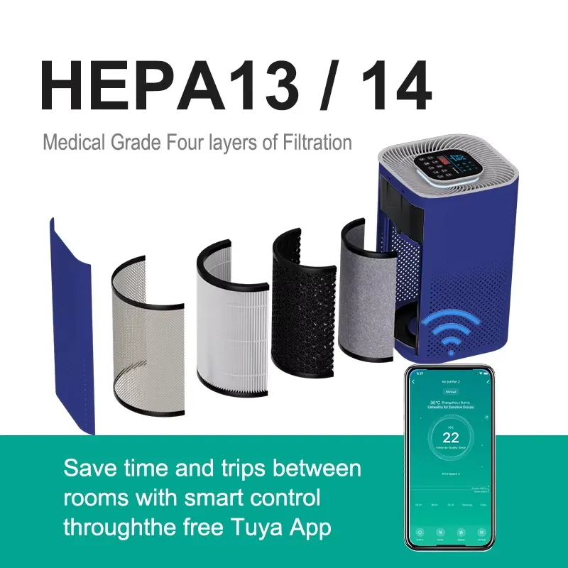 Portable Smart Desktop air Pur - Smart Home Wifi review and price