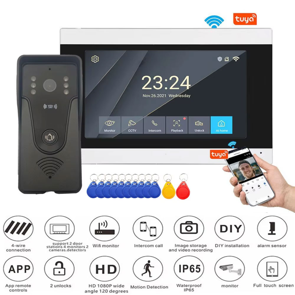 Tuya 1080P 7 Inch Color Touch  - Smart Home Video Doorphone Ezviz review and price