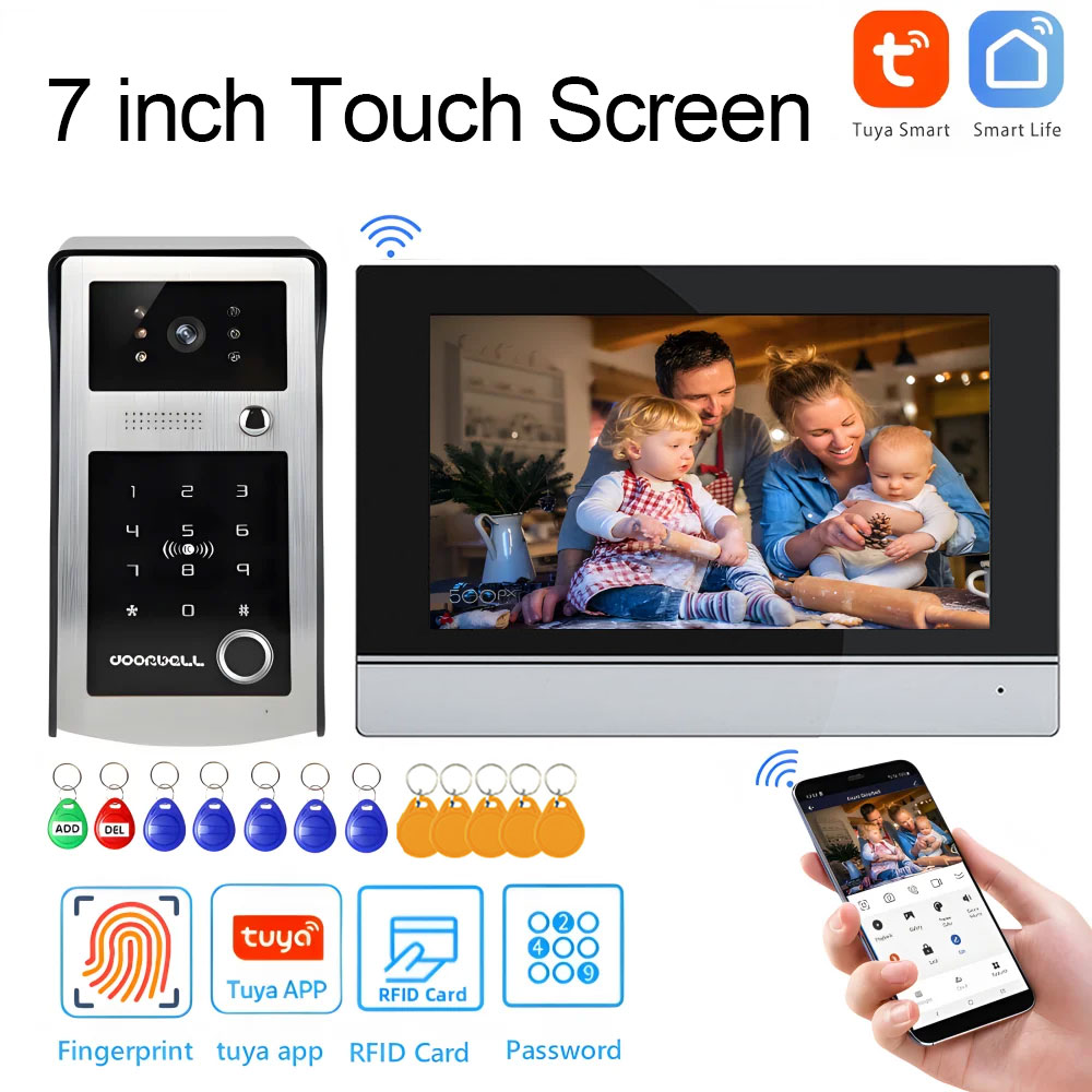 Wifi Tuya 7 Inch Touch Screen  - Smart Home Video Doorphone Ezviz review and price
