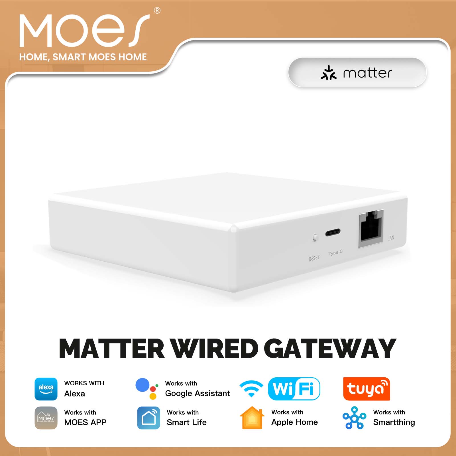 MOES Tuya ZigBee Matter Thread - Smart Home Hub Matter review and price