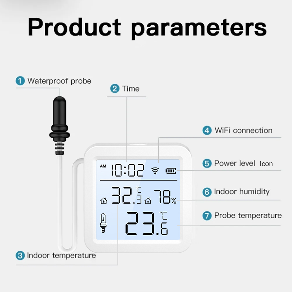 WiFi Humidity Temperature Sens - Smart Home Monitor review and price